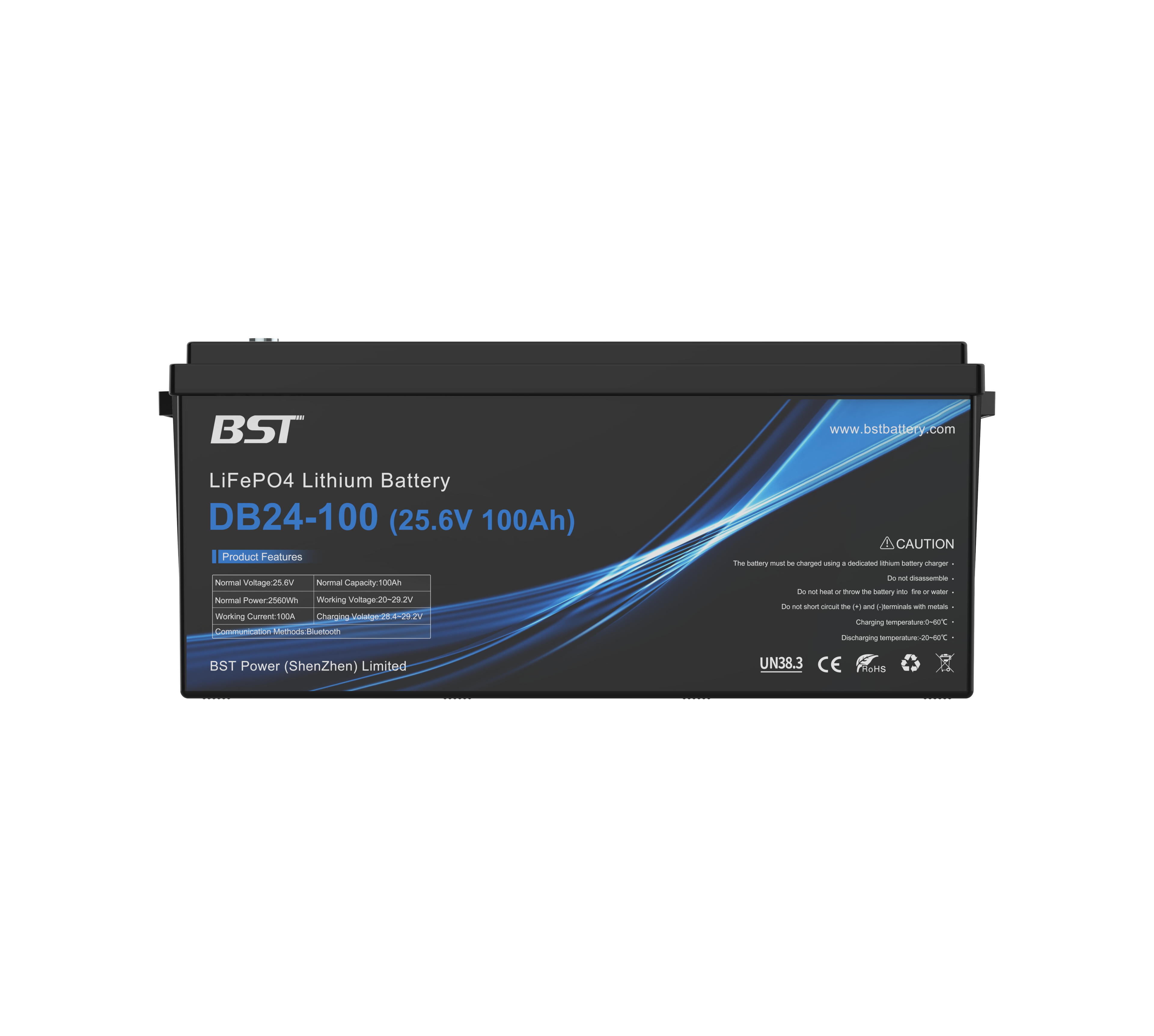 24V 100Ah LiFePO4 battery